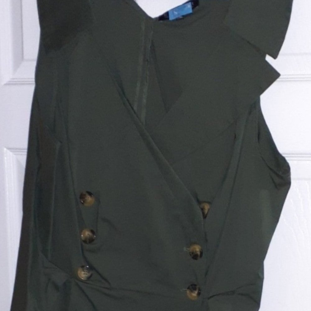 Double breast wrap dress